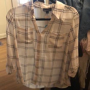 Fortune and ivy long sleeve blouse. Will need to wear a tank underneath.NWT